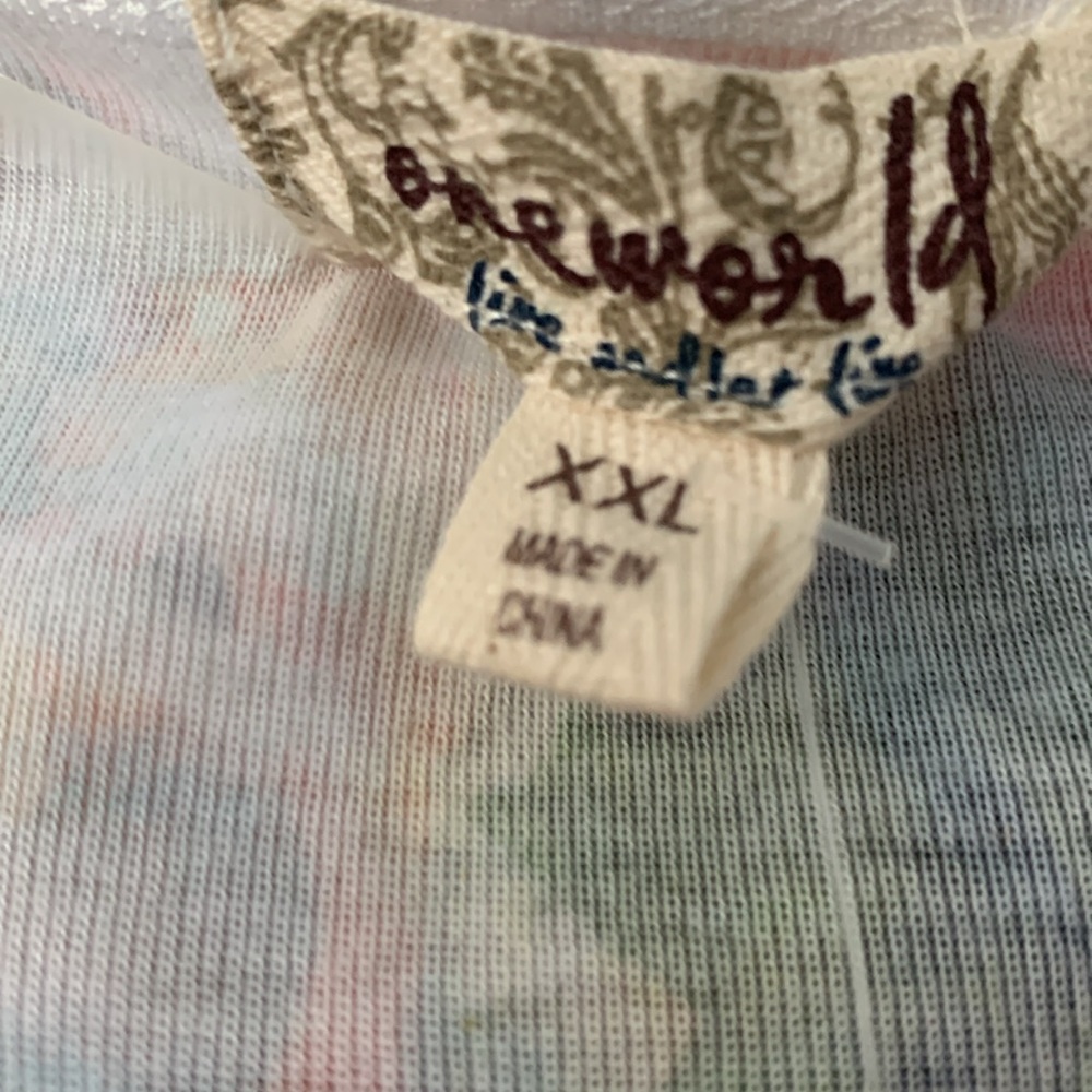 Ladies Holiday Shirt 2XL by One World - Picture 2 of 4